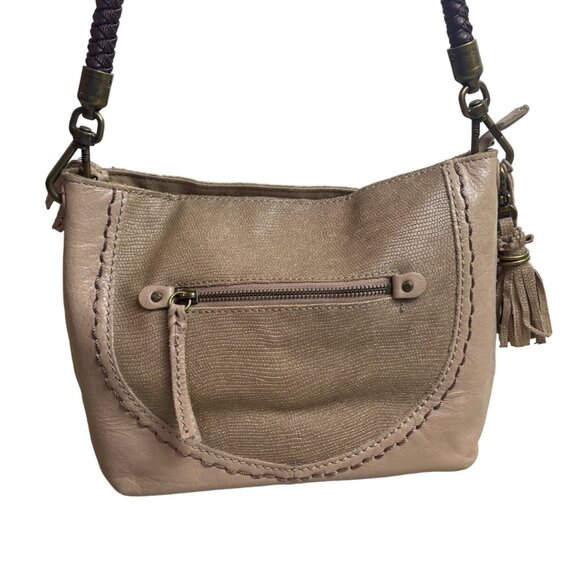 The Sak Women's Indio Leather Mocha Sparkle One Hobo Shoulder Bag Sz M - Picture 4 of 12